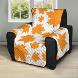 Orange Maple Leaf pattern Recliner Cover Protector