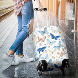 Blue Butterfly Pattern Luggage Covers
