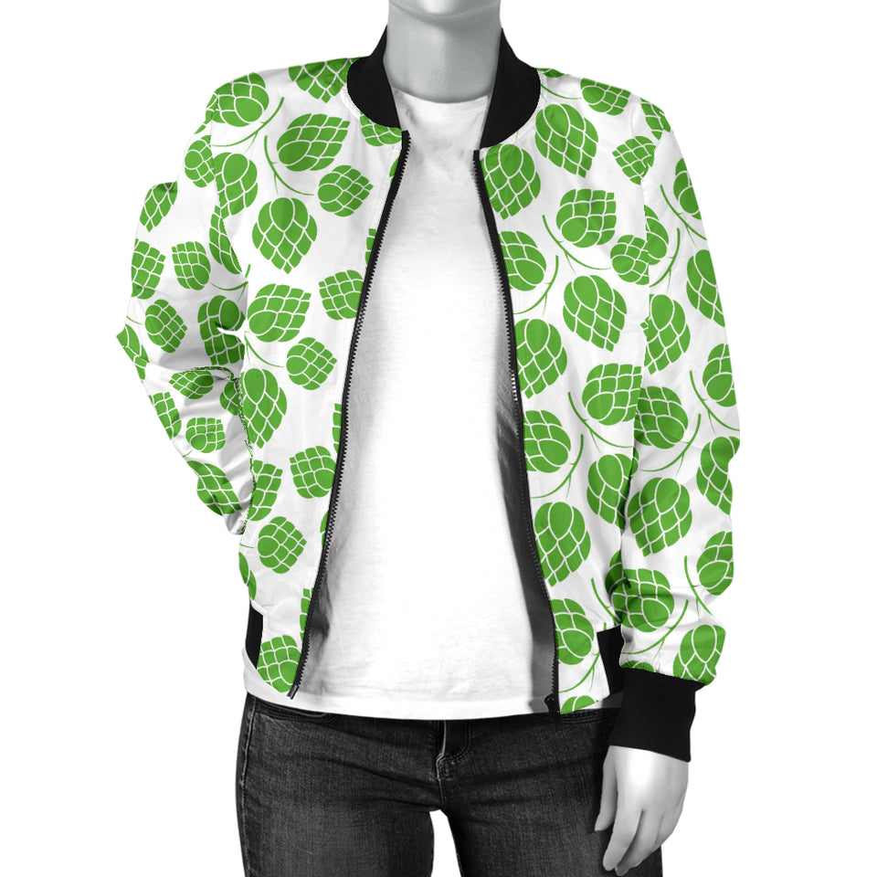 Hop Pattern Background Women'S Bomber Jacket