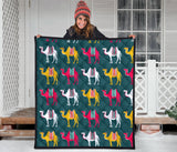 Camel Pattern Premium Quilt
