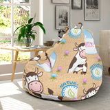 Cow Bottle Of Milk Pattern Bean Bag Cover