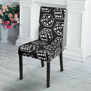 Dice Pattern Print Design 01 Dining Chair Slipcover