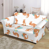 Cute Kangaroo Pattern Loveseat Couch Slipcover