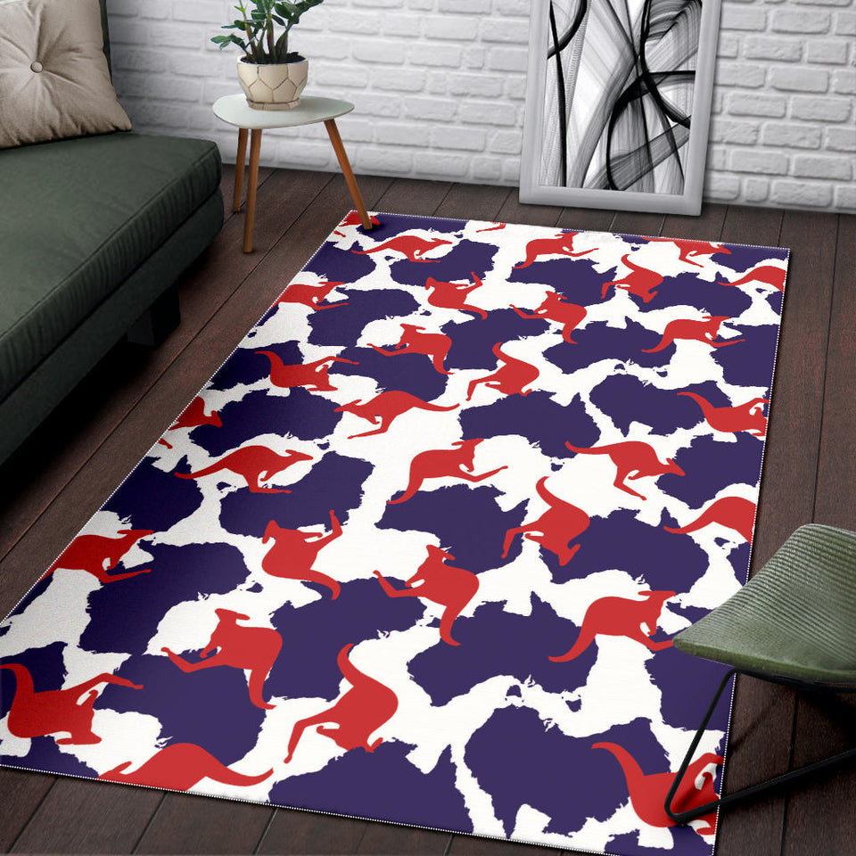 Kangaroo Australian Pattern Area Rug