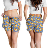 Guinea Pig Pattern Print Design 02 Women Shorts