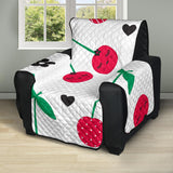 cherry pattern white background Recliner Cover Protector