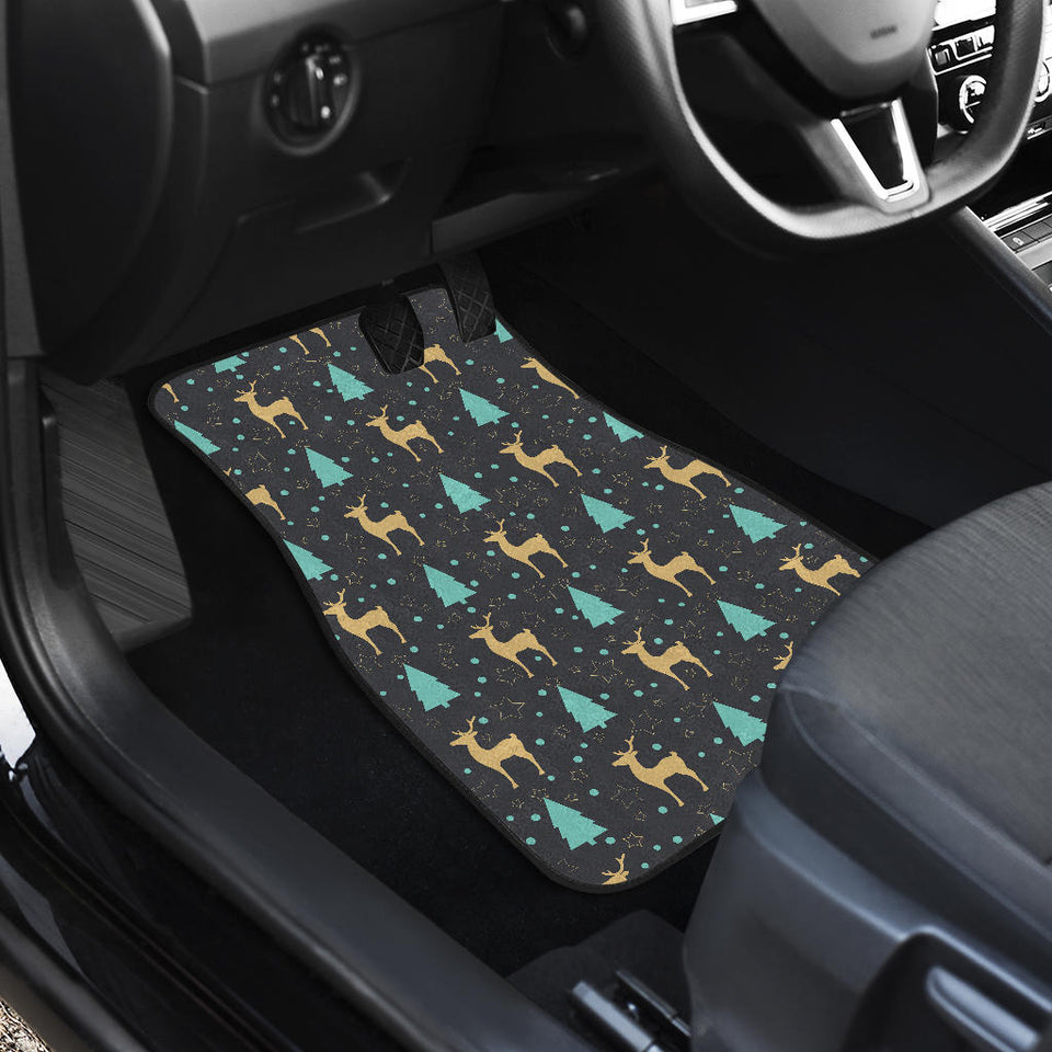 Deers Star Tree Pattern Front Car Mats