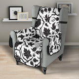 Crow dark floral pattern Chair Cover Protector