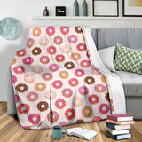 Colorful Donut Pattern Premium Blanket