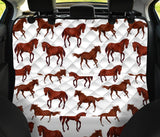 Horses Running Pattern Background Dog Car Seat Covers