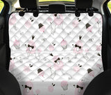 Poodle Dog Rose Cake Pattern Dog Car Seat Covers