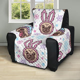 Cute pug hat rabbit costume pattern Recliner Cover Protector