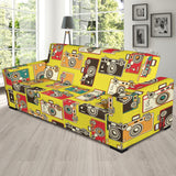 Camera Pattern Print Design 02 Sofa Slipcover
