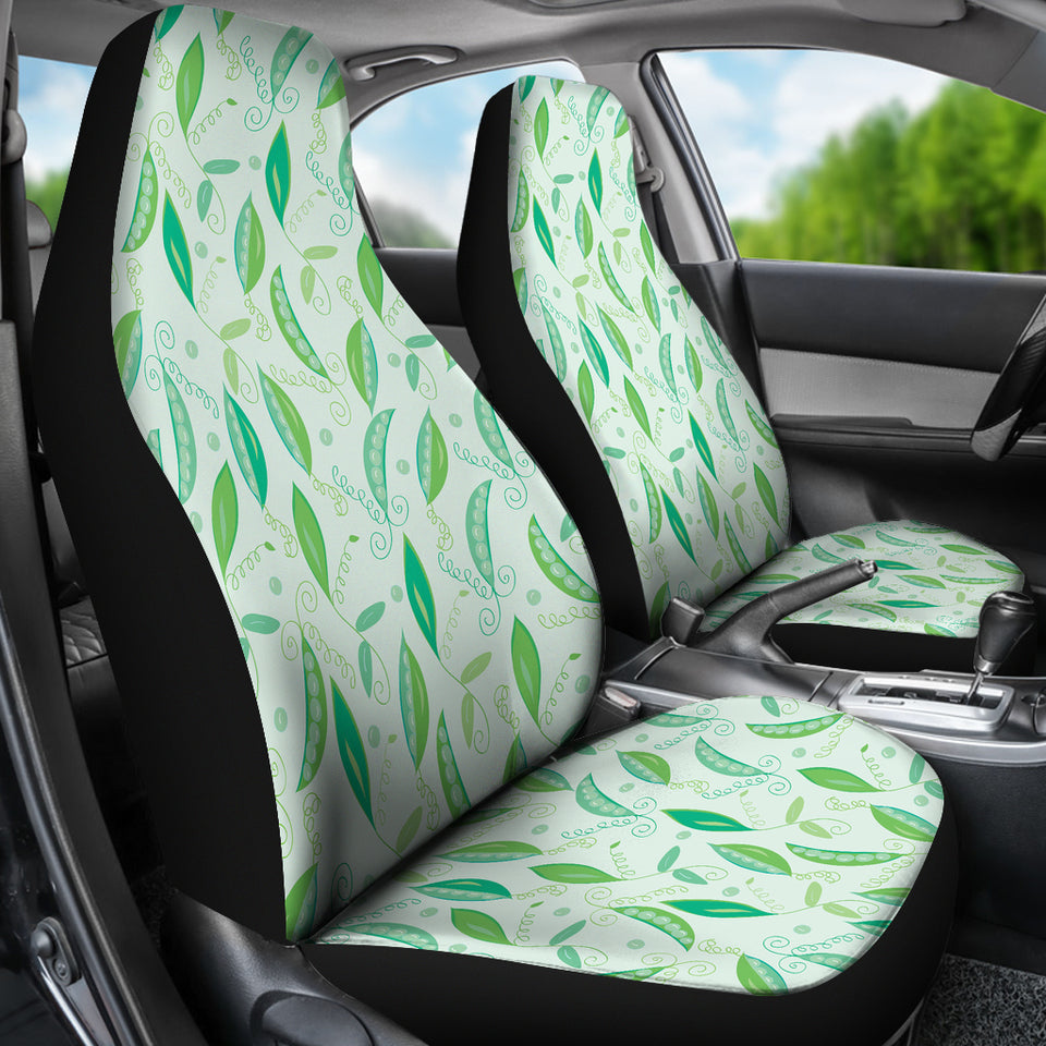 Green Peas Pattern Print Design 01 Universal Fit Car Seat Covers