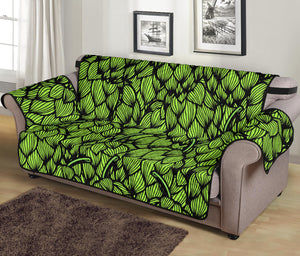 Green hop pattern Sofa Cover Protector