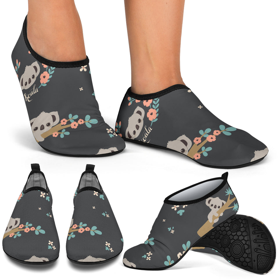 Cute Koala Pattern Aqua Shoes