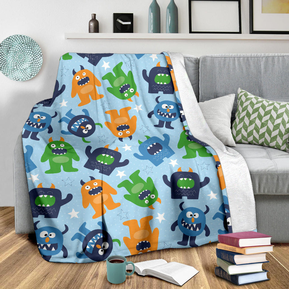 Alien Pattern Print Design 04 Premium Blanket