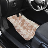 Beautiful Hexagon Japanese  Pattern Front Car Mats