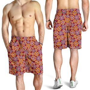 Gear Pattern Print Design 04 Men Shorts