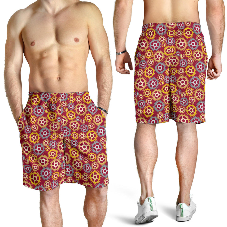 Gear Pattern Print Design 04 Men Shorts