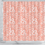 Snake Lilies Flower Pattern Shower Curtain Fulfilled In US