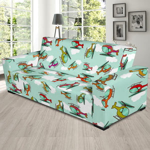 Helicopter Design Pattern Sofa Slipcover