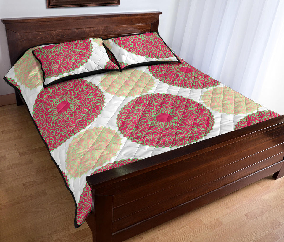 Circle indian pattern Quilt Bed Set