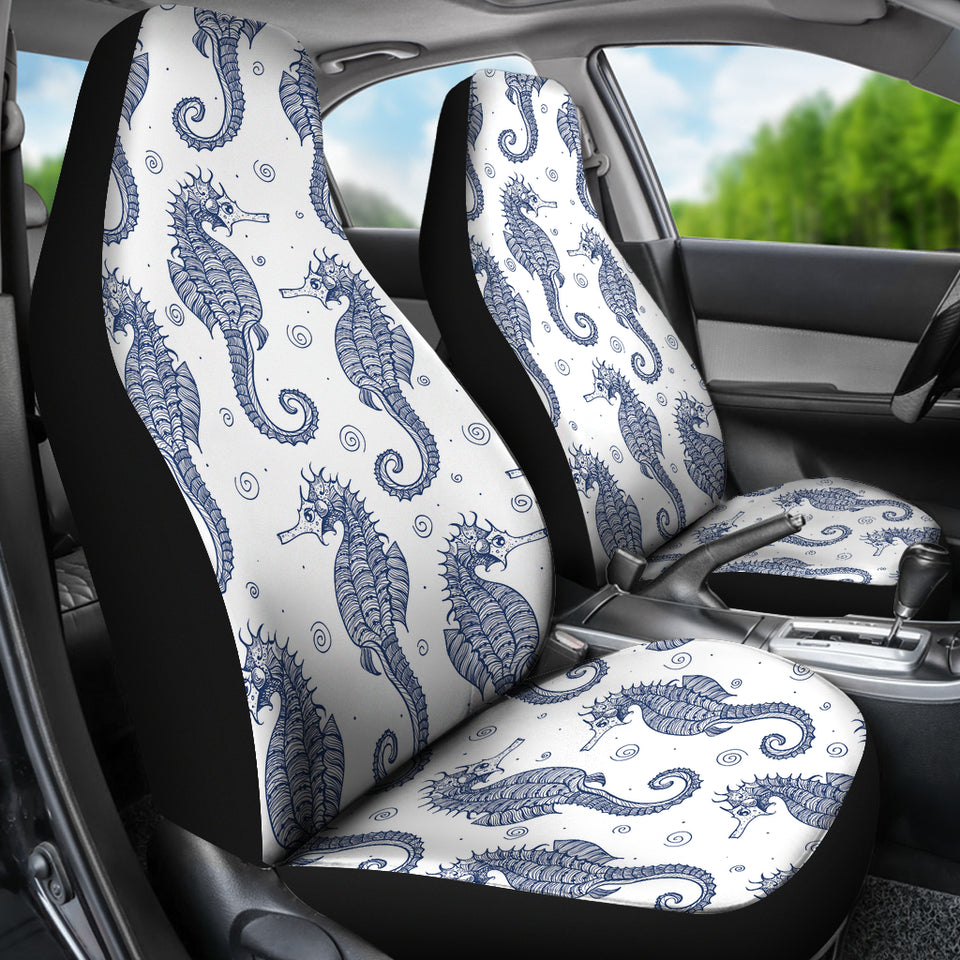 Seahorse Pattern Background  Universal Fit Car Seat Covers