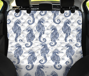 Seahorse Pattern Background Dog Car Seat Covers