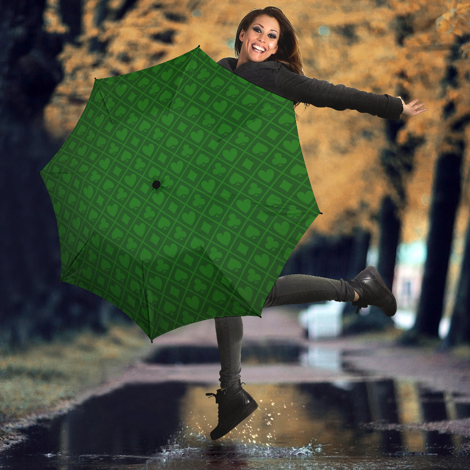Casino Cards Suits Pattern Print Design 04 Umbrella
