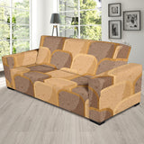 Bread Toast Pattern Print Design 04 Sofa Slipcover