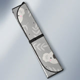 Cute Koala Leaves Pattern Car Sun Shade