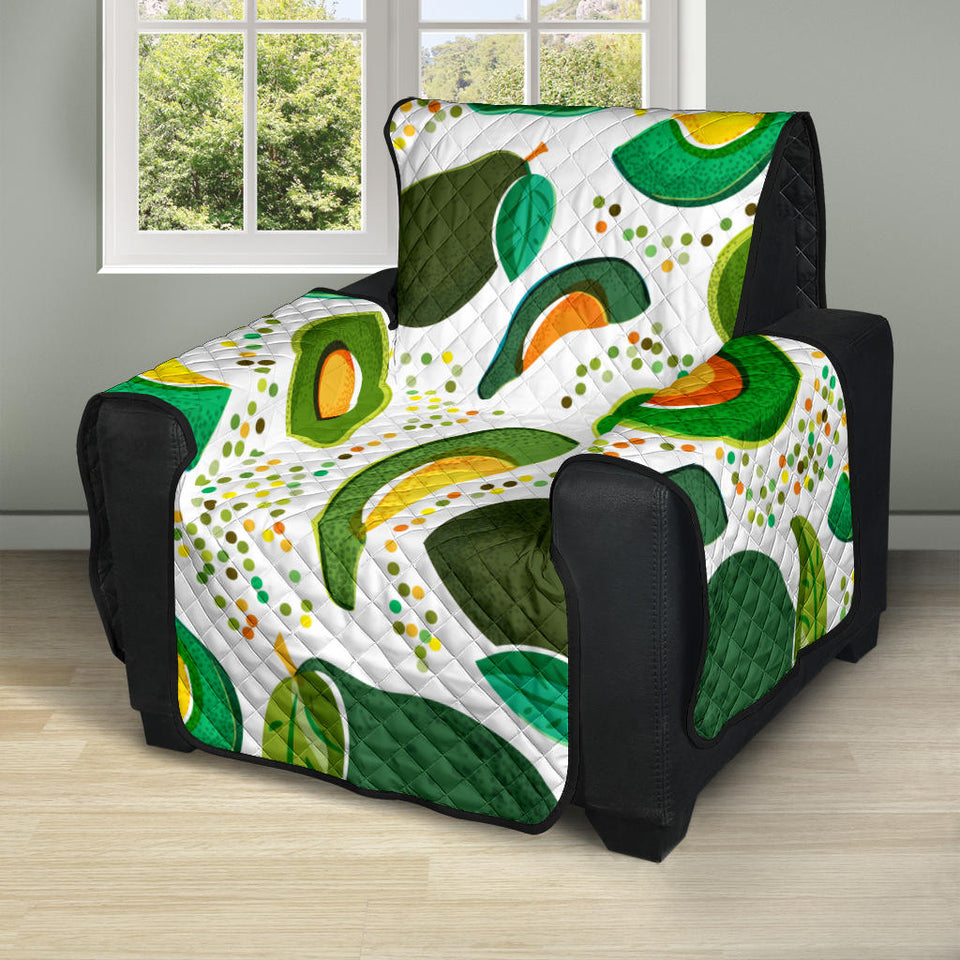 Avocado design pattern Recliner Cover Protector