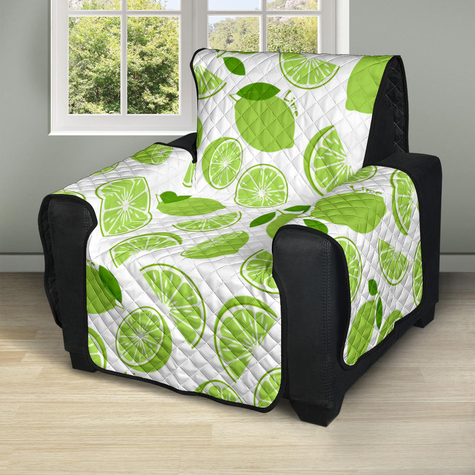 Lime design pattern Recliner Cover Protector