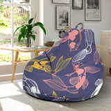 Koi Fish Carp Fish Pattern Bean Bag Cover