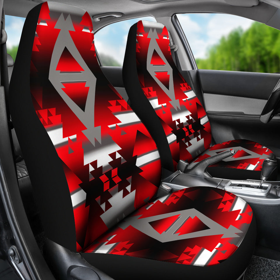 Red Winter Camp Car Seat Covers