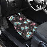Camera Pattern Print Design 04 Front and Back Car Mats
