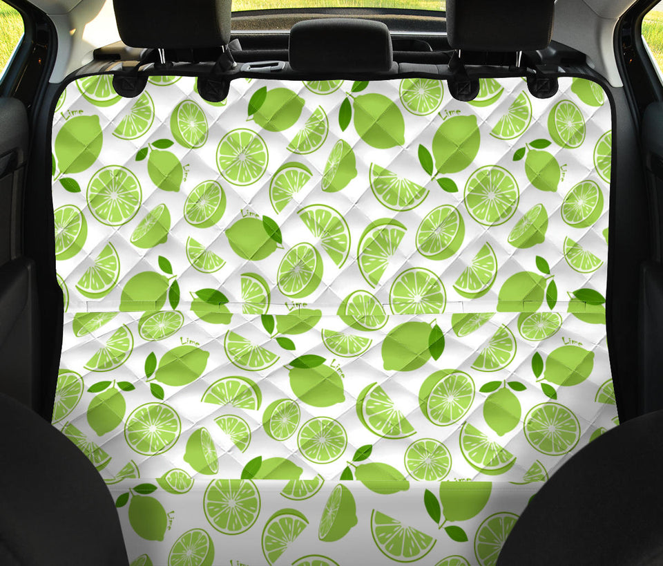 Lime Design Pattern Dog Car Seat Covers