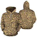 Leopard Skin Print Men Women Pullover Hoodie