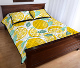 lemon design pattern Quilt Bed Set