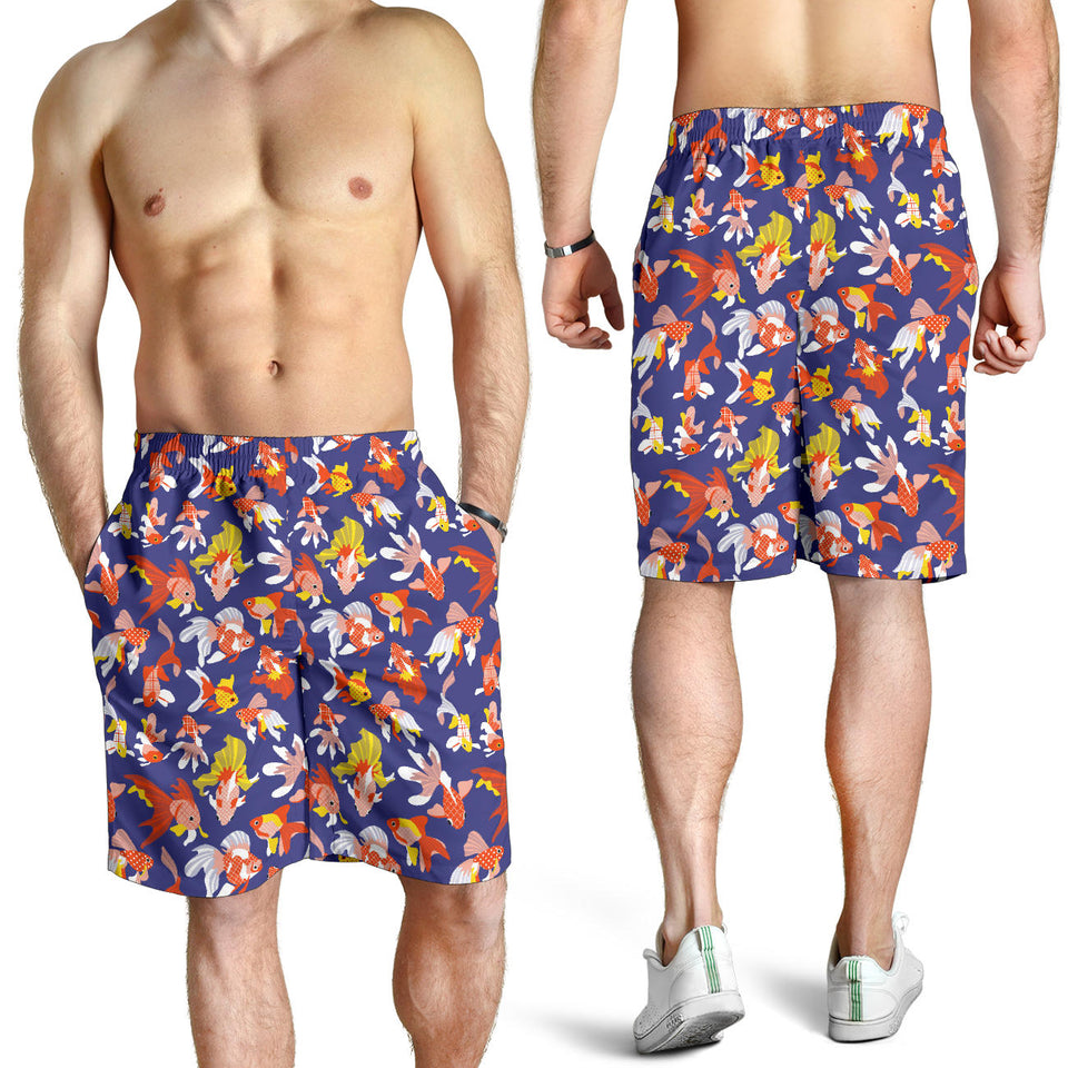 Goldfish Pattern Print Design 04 Men Shorts