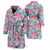 3D Sakura Cherry Blossom Pattern Men'S Bathrobe