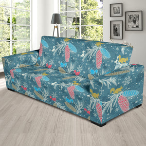 Squirrel Pattern Print Design 01  Sofa Slipcover