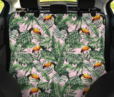 Toucan Tropical Green Jungle Palm Pattern Dog Car Seat Covers