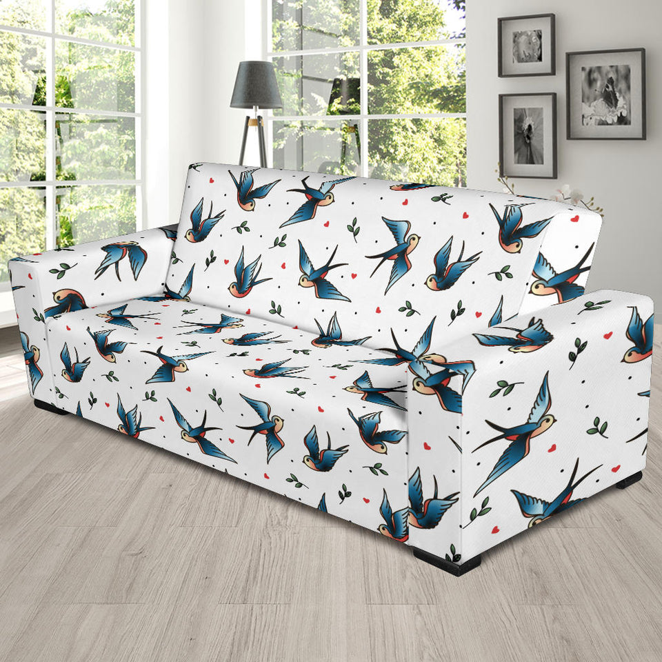 Swallow Pattern Print Design 04  Sofa Slipcover