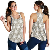 Scallop shell pattern Women Racerback Tank Top