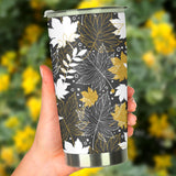 Beautiful Gold Autumn Maple Leaf Pattern Tumbler