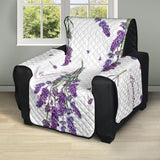 lavender flower design pattern Recliner Cover Protector