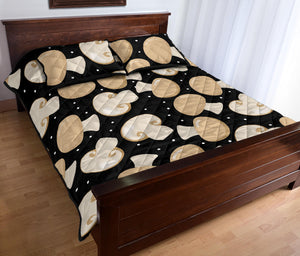 Champignon mushroom pattern Quilt Bed Set