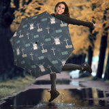 Windmill Tree Pattern Umbrella